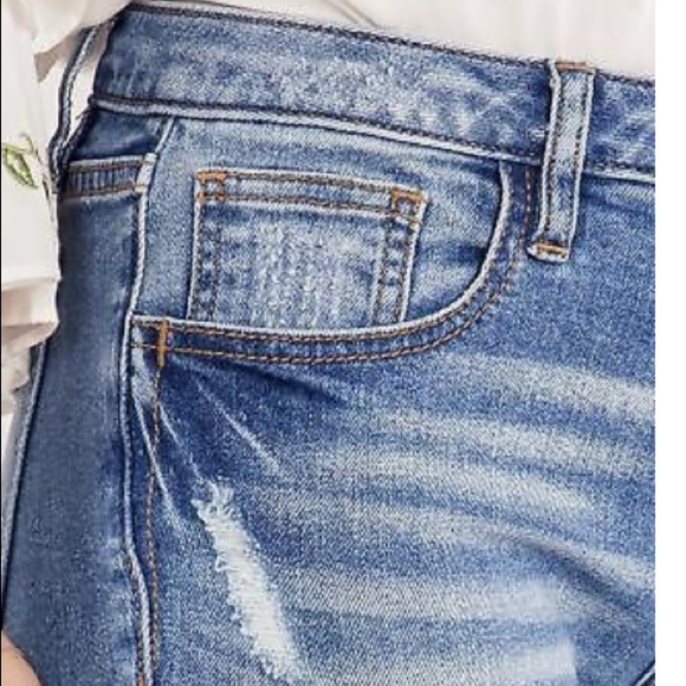 MISS ME Ankle Skinny Frayed Jeans - Picture 3 of 8